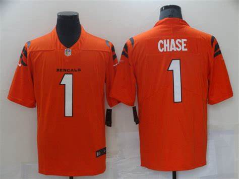Nike Bengals 1 Ja'Marr Chase Orange Vapor Limited Jersey,We sell and wholesale Nike Bengals 1 Ja'Marr Chase Orange Vapor Limited Jersey on line form chian!